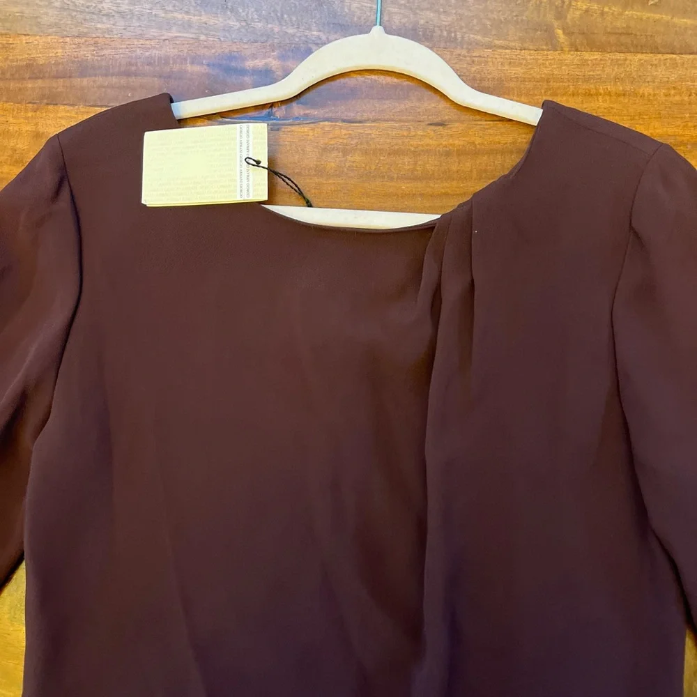 NWT Emporio Armani Women’s Long Sleeve Dress Size 44 - Picture 5 of 10